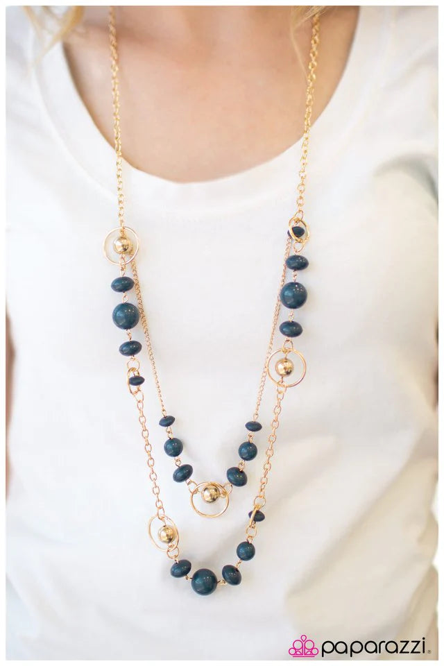 Paparazzi Necklace ~ Outlier - Blue