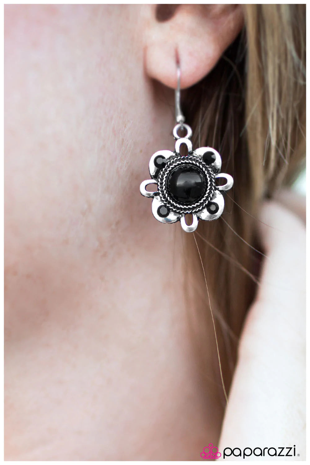 Paparazzi Earring ~ Our Song - Black