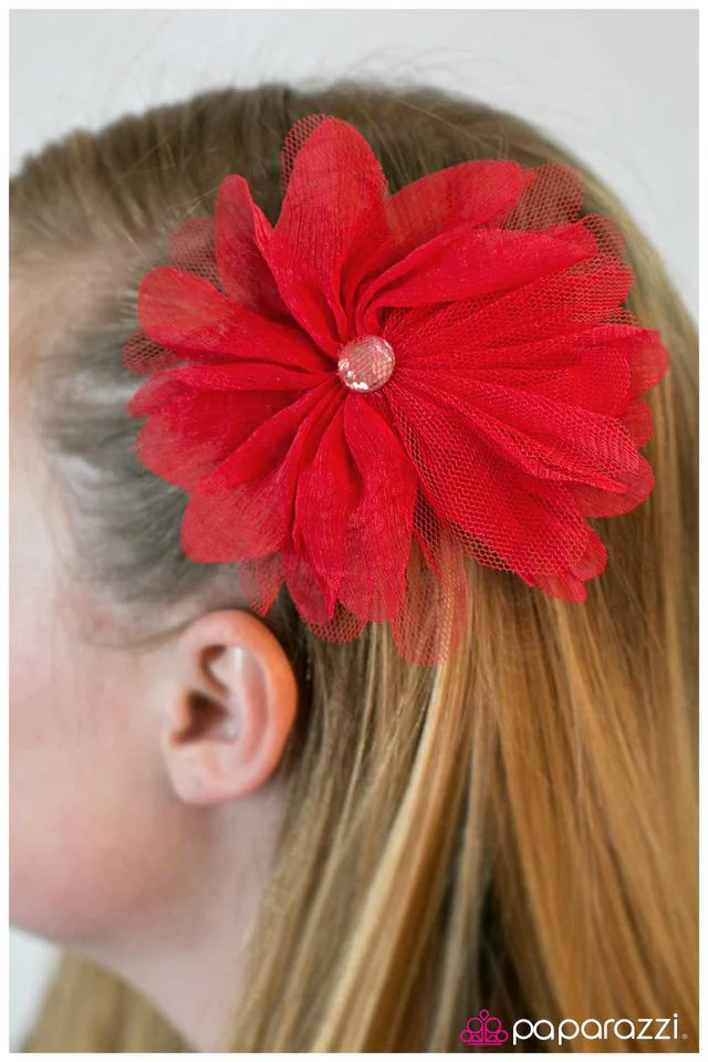 Paparazzi Hair Accessories ~ Side By Side - Red