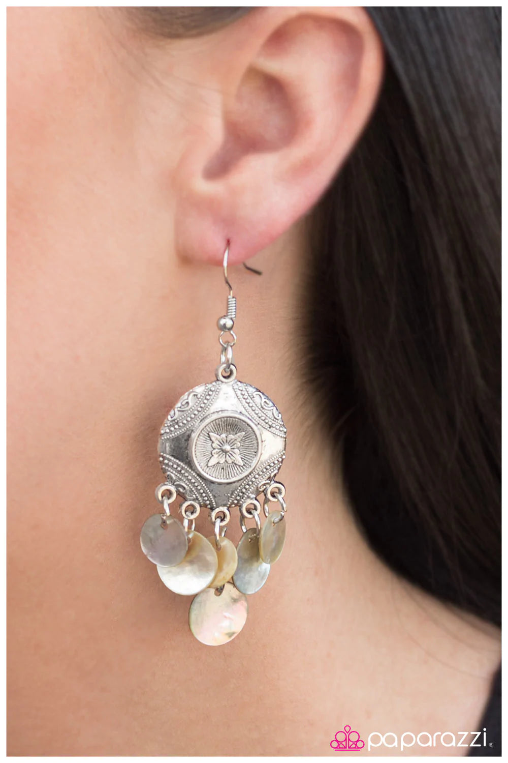 Paparazzi Earring ~ So Far, So Good - White