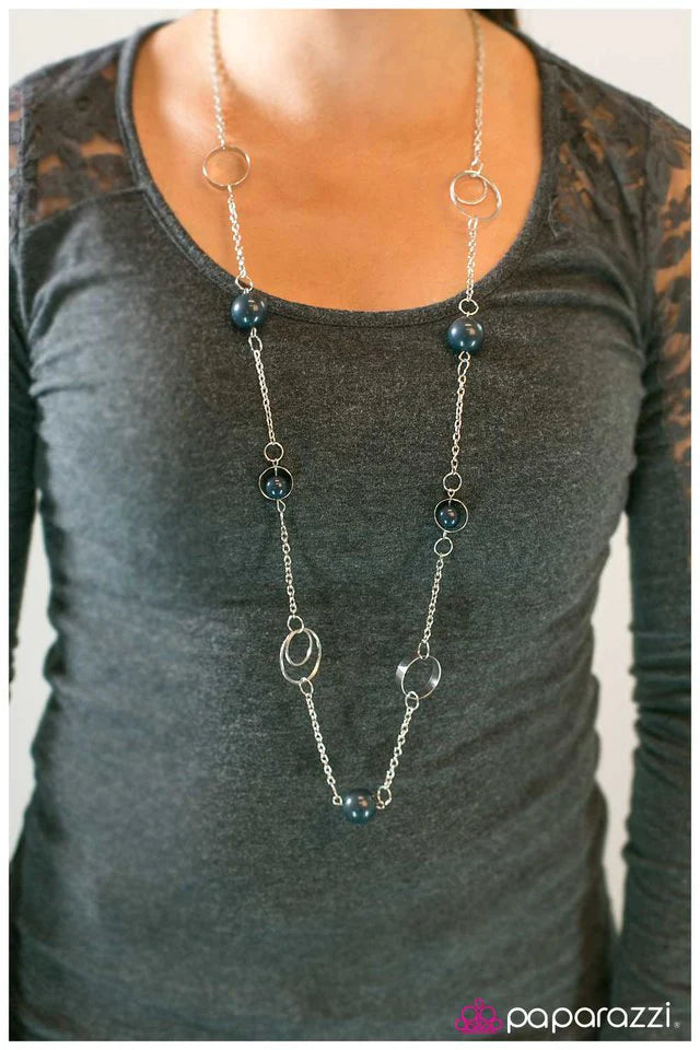 Collar Paparazzi ~ Cántame una canción, señor pianista - Azul