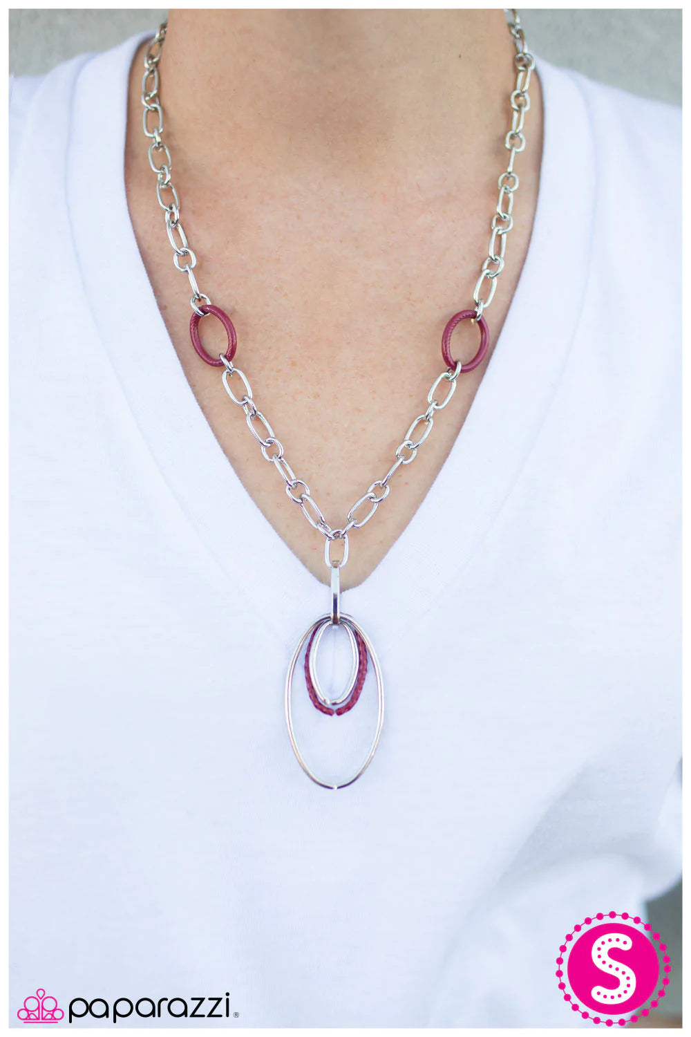 Paparazzi Necklace ~ Low and Behold - Red
