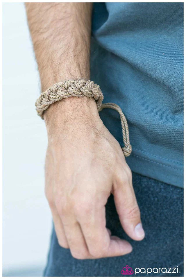 Paparazzi Bracelet ~ KNOT Much To Look At - Brown