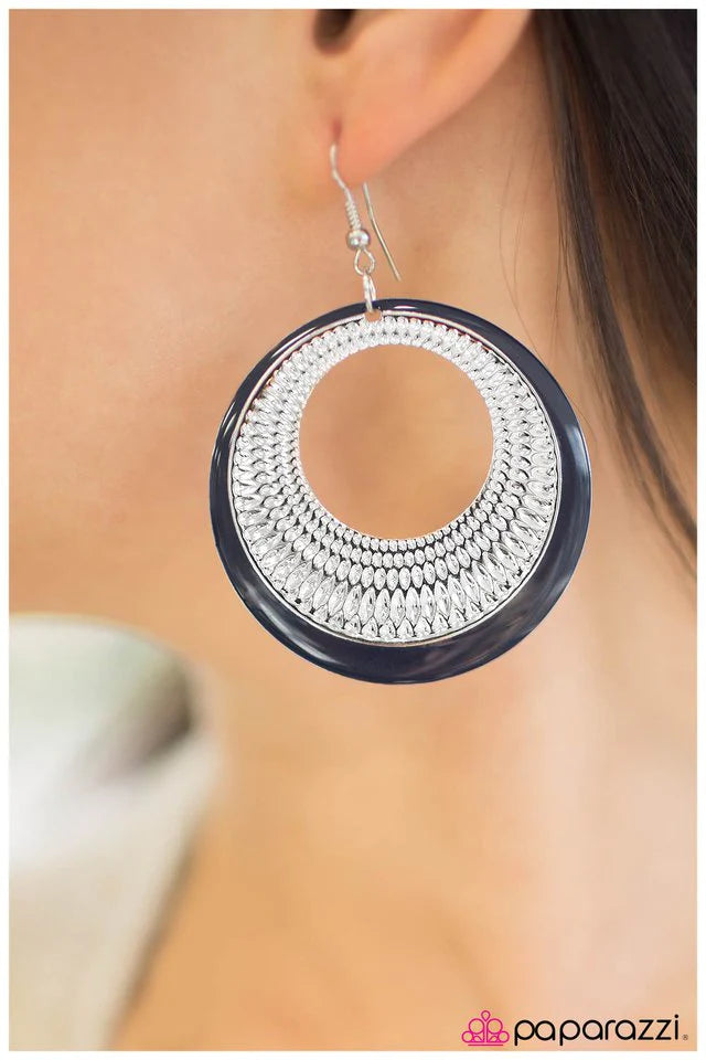 Paparazzi Earring ~ Waiting for Forever - Blue