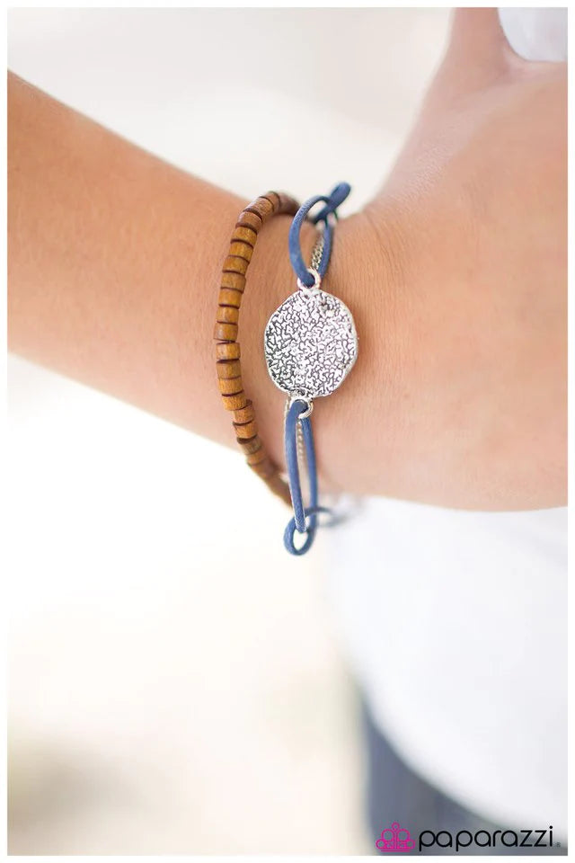 Pulsera Paparazzi ~ The Woodlanders - Azul