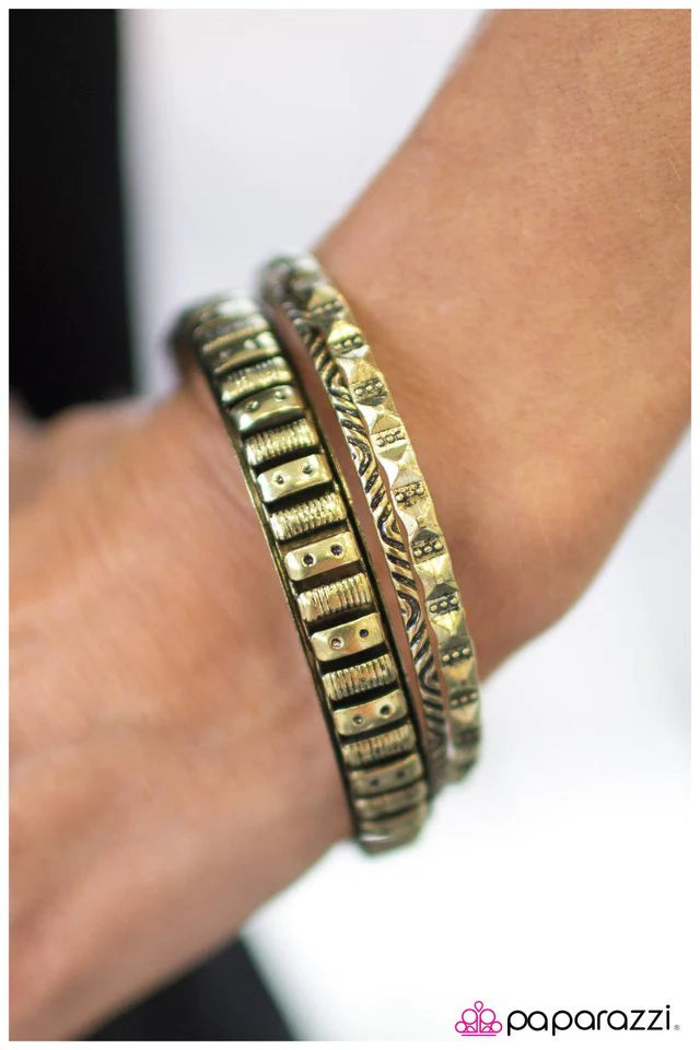 Paparazzi Bracelet ~ The Jedi - Brass