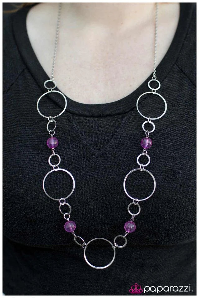 Paparazzi Necklace Lets Start At The Very Beginning Purple