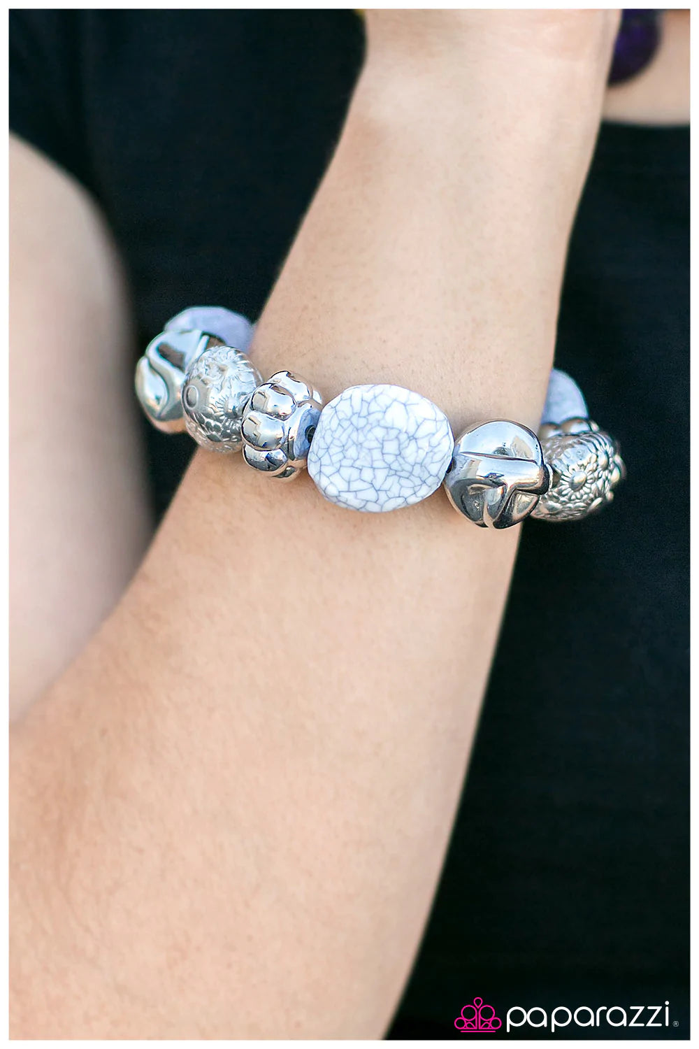 Paparazzi Bracelet ~ Ready To Rock?- White