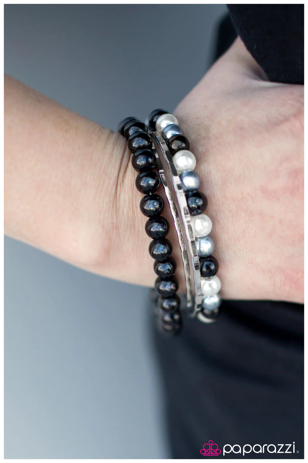 Paparazzi Bracelet ~ Just Married - Black