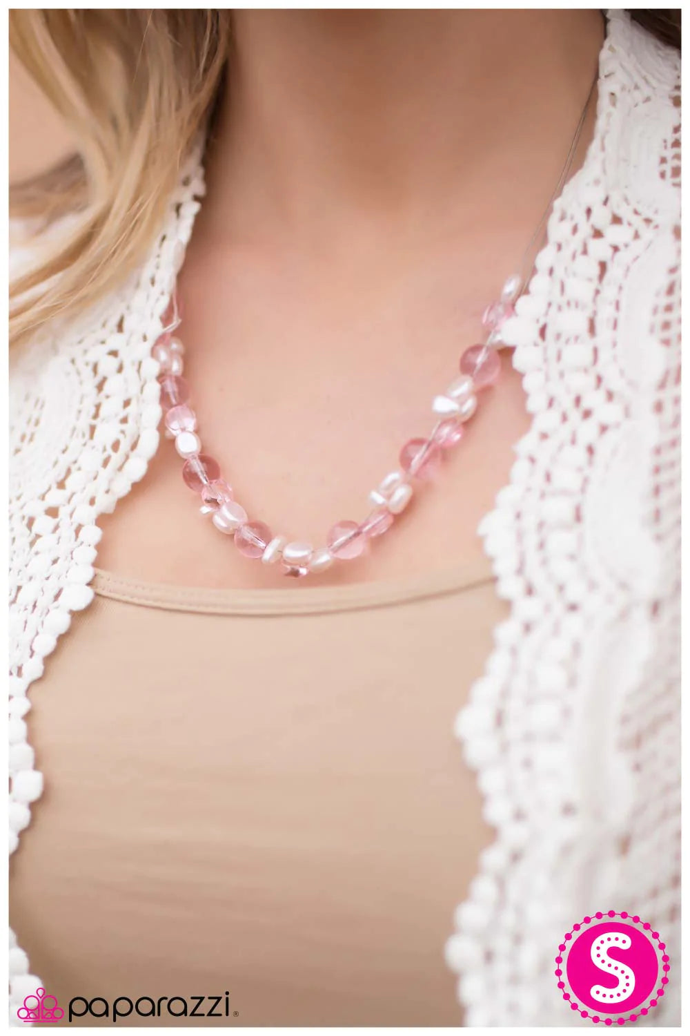 Paparazzi Necklace ~ Floating On Air - Pink