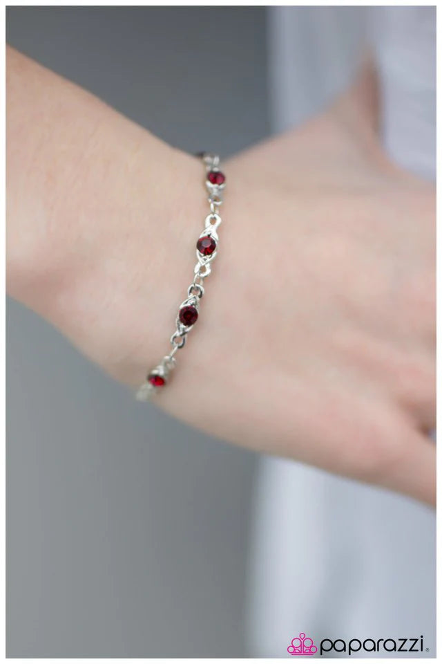 Paparazzi Bracelet ~ The Debutante - Red