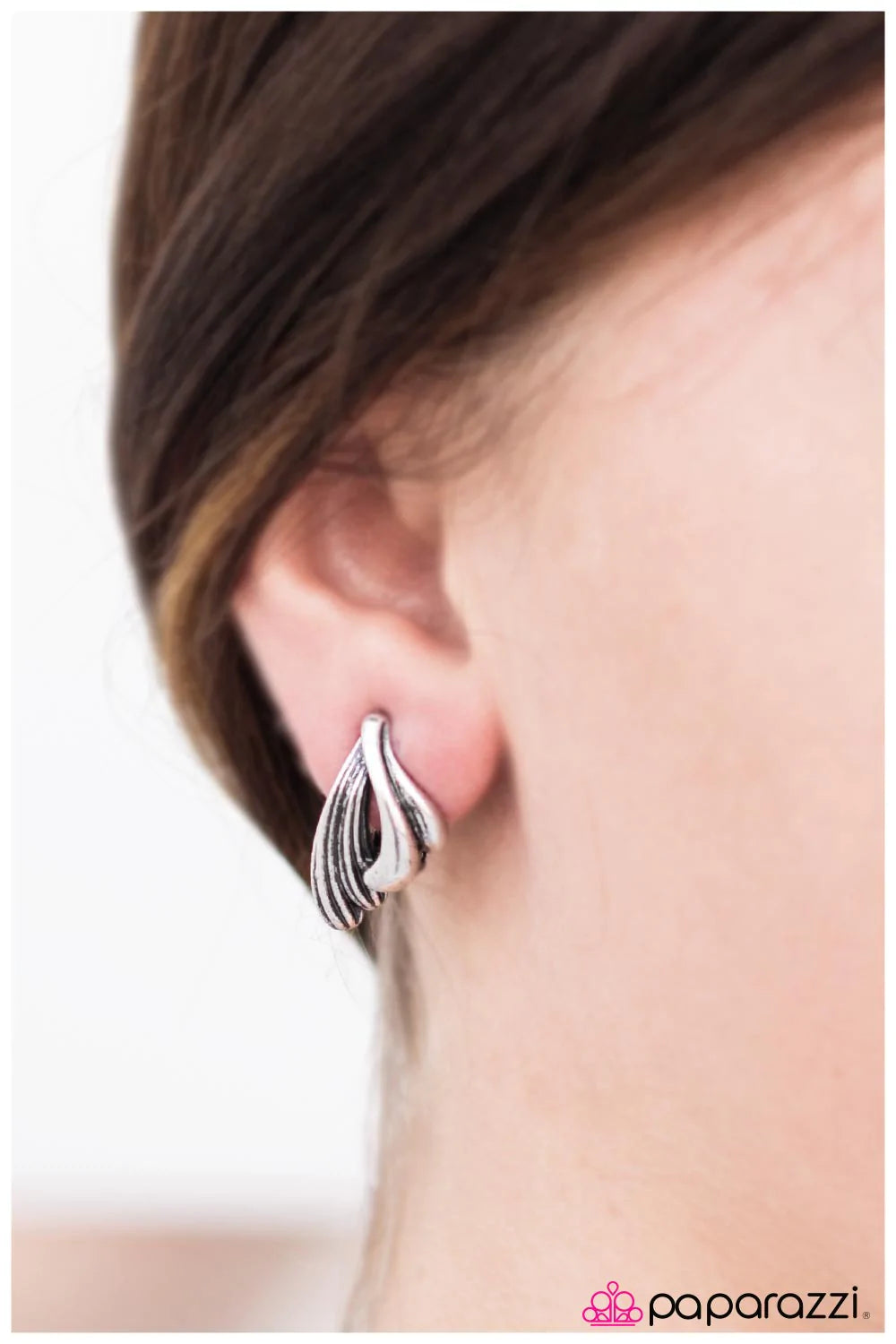 Paparazzi Earring ~ Bright and Breezy - Silver