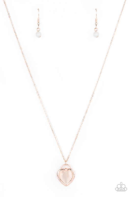Paparazzi Necklace ~ A Dream is a Wish Your Heart Makes - Rose Gold