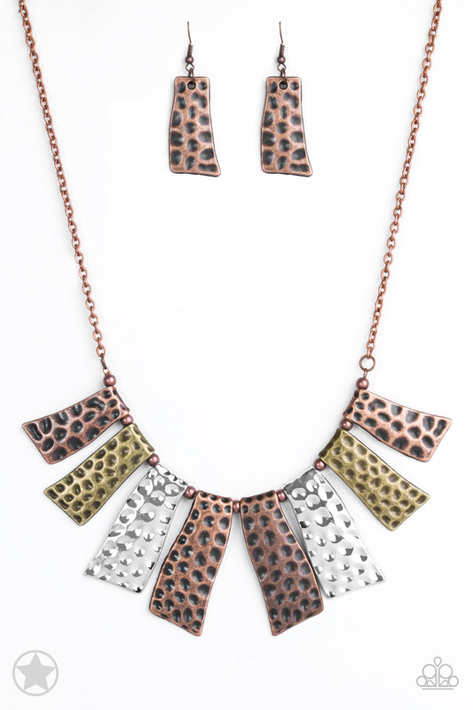Paparazzi Necklace Blockbuster - A Fan of the Tribe - Copper