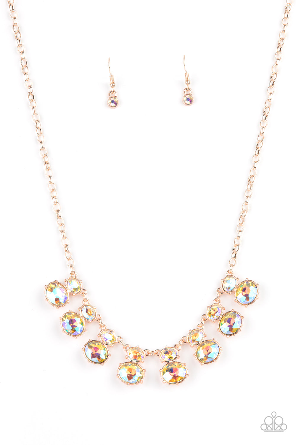 Paparazzi Necklace ~ Cosmic Countess - Rose Gold