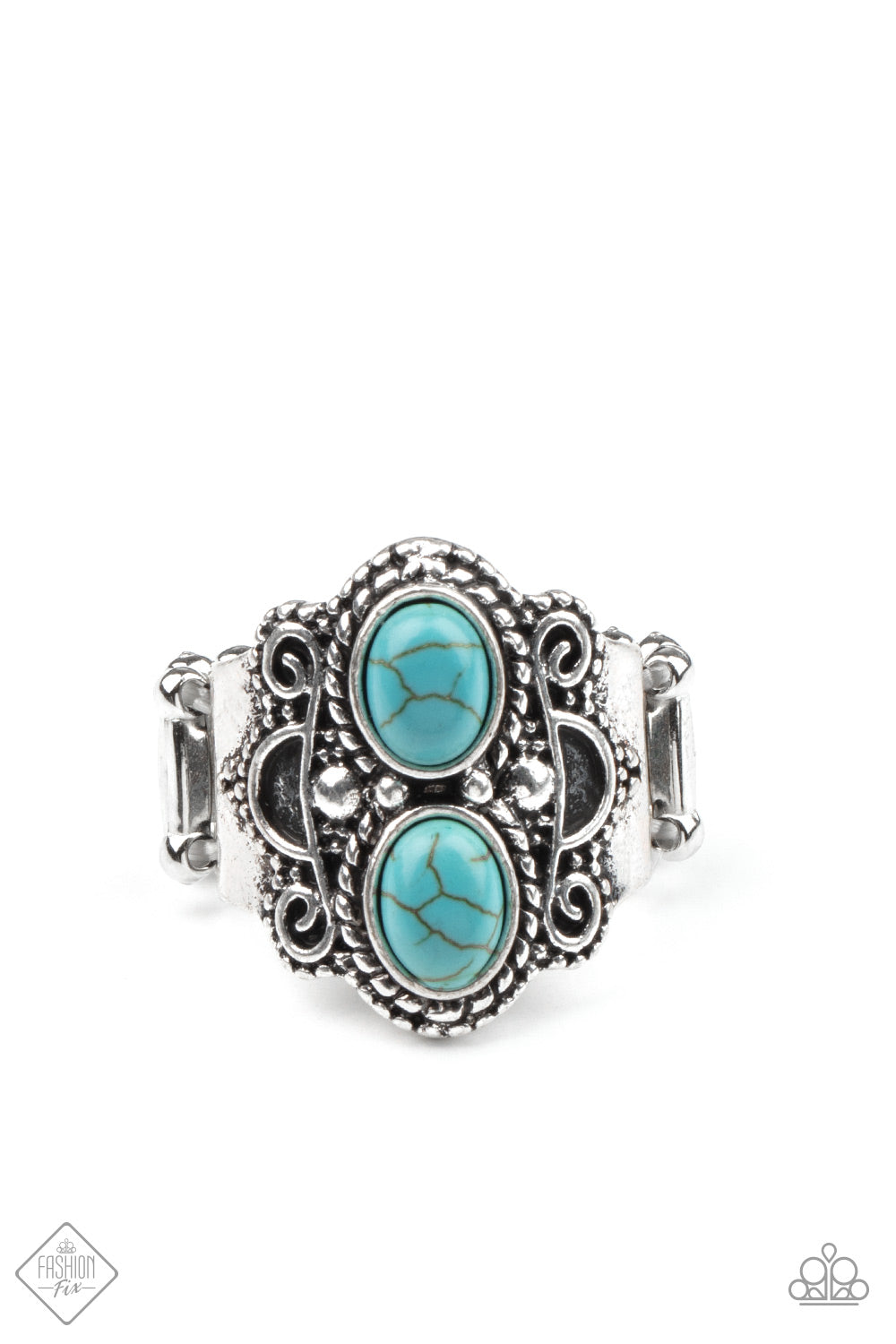 Anillo Paparazzi Fashion Fix Febrero 2021 ~ Eco Essence - Azul