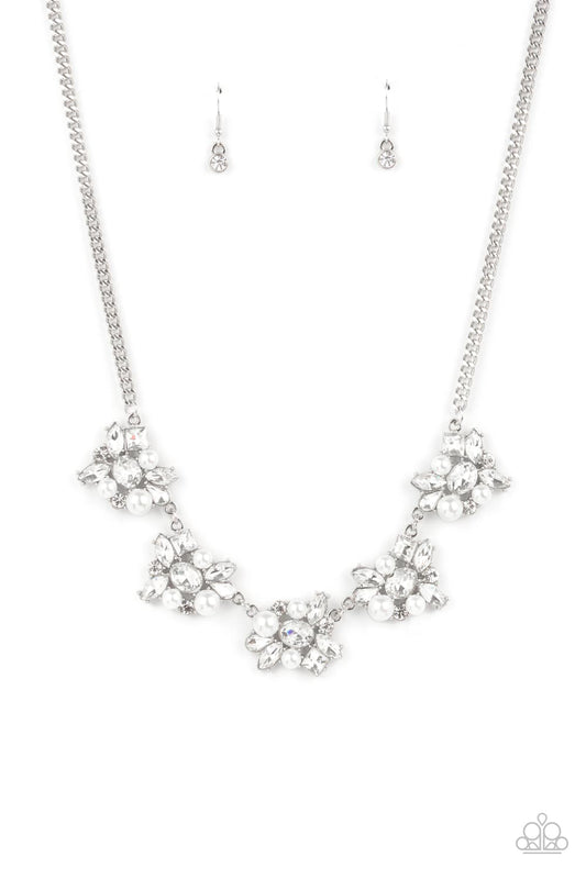 Paparazzi Necklace EMP Exclusive ~ HEIRESS of Them All - White