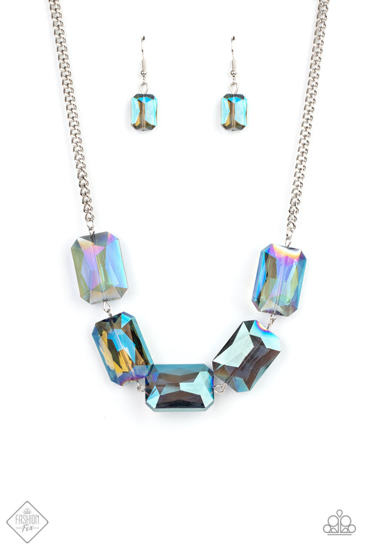 Paparazzi Necklace Fashion Fix Feb 2021 ~ Heard It On The HEIR-Waves - Blue