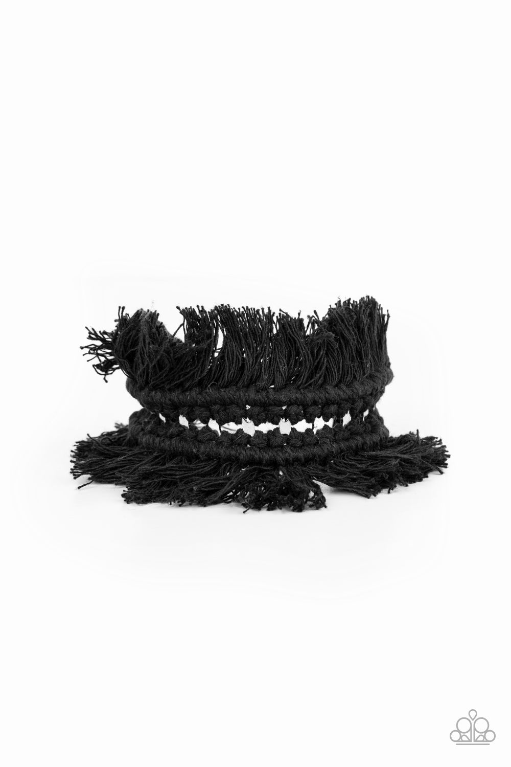 Pulsera Paparazzi ~ Homespun Hardware - Negro