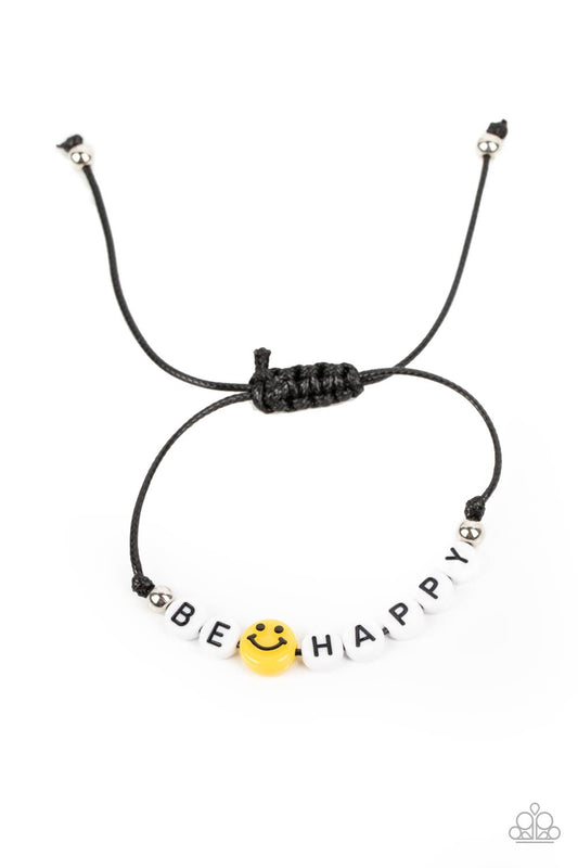 Paparazzi Bracelet ~ I Love Your Smile - Black