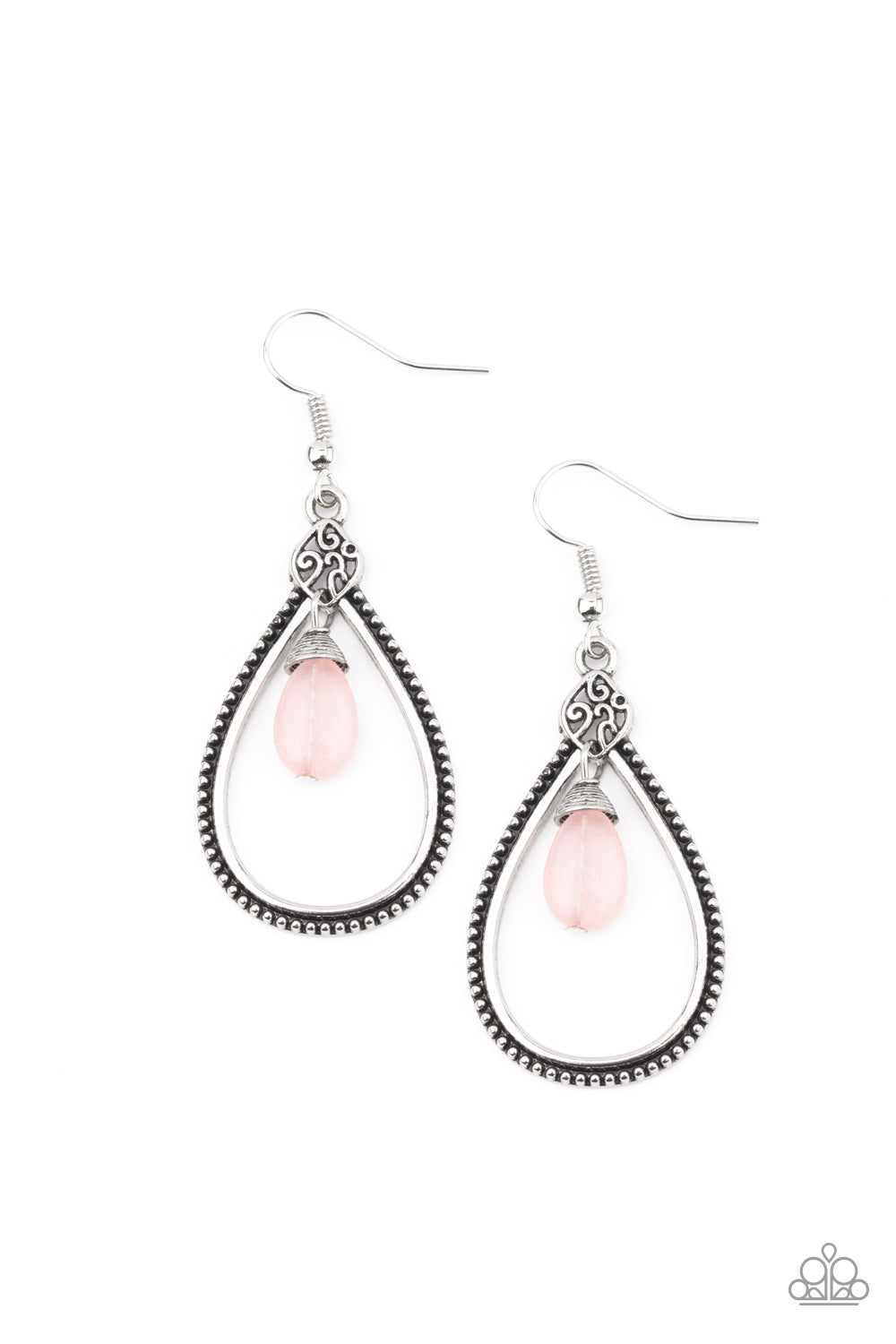 Paparazzi Earring ~ Ill Believe It ZEN I See It - Pink