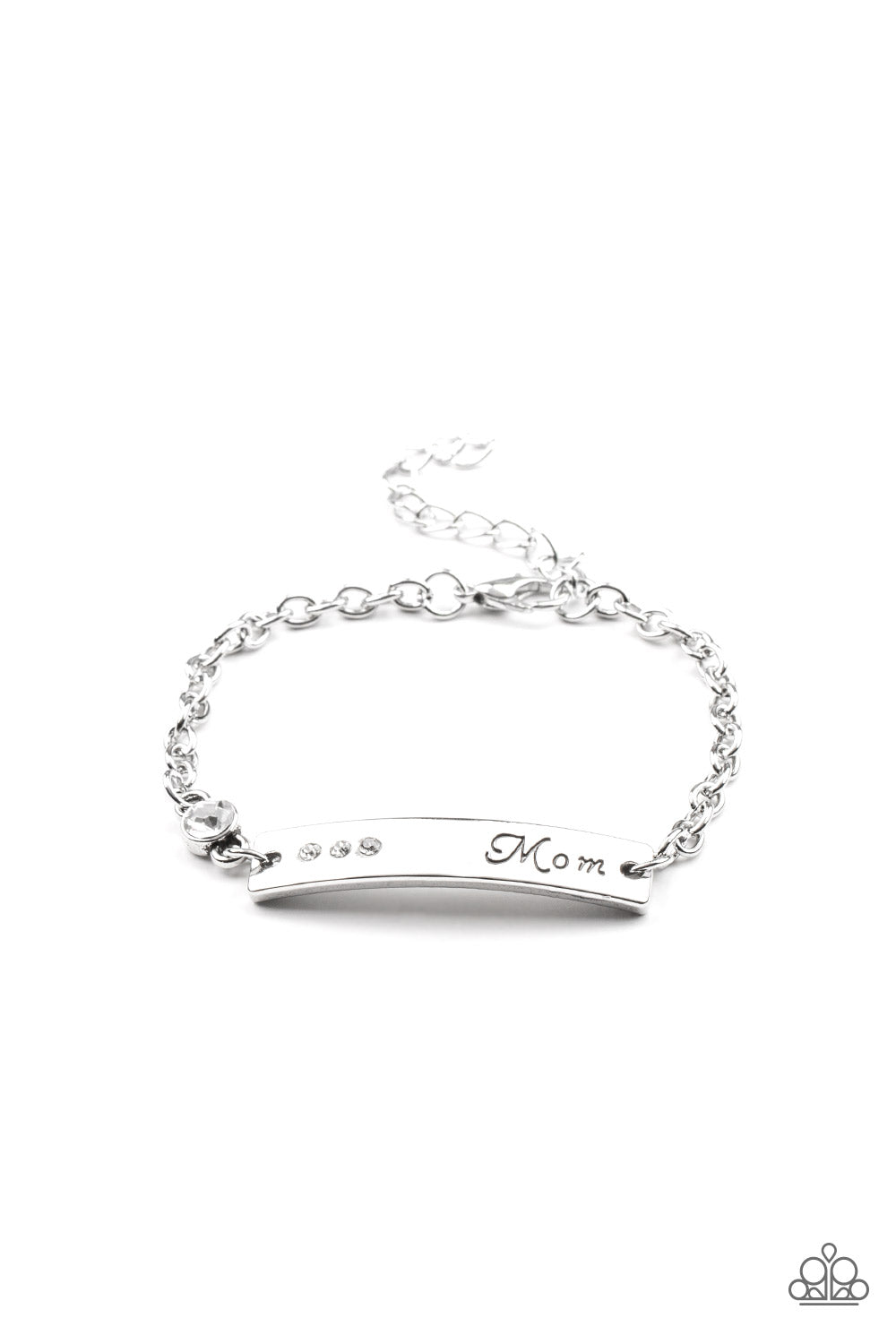 Pulsera Paparazzi ~ Mamá siempre lo sabe - Blanco