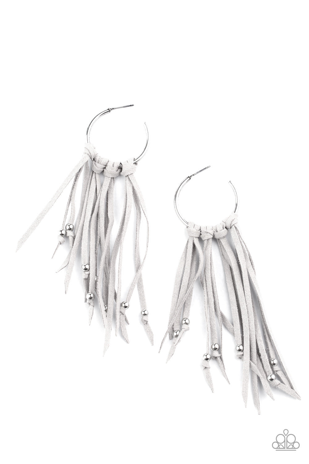 Paparazzi Earring ~ No Place Like HOMESPUN - Silver