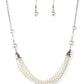 Paparazzi Necklace EMP Exclusive ~ One-WOMAN Show - White