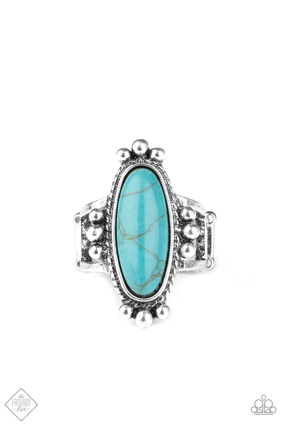 Paparazzi Ring ~ Pioneer Paradise -Fashion Fix Oct2020 - Blue