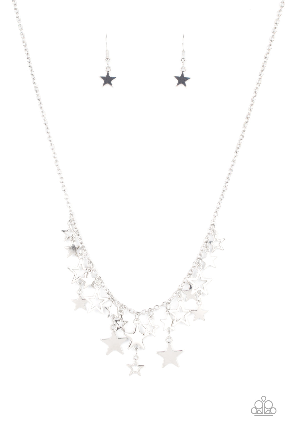 Collar Paparazzi ~ Estrella estelar - Plata