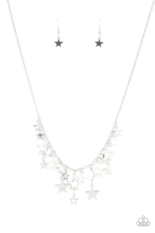 Paparazzi Necklace ~ Stellar Stardom - Silver