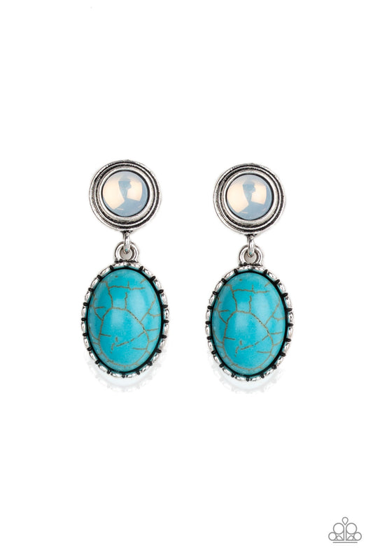 Pendientes Paparazzi - Western Oasis - Azul