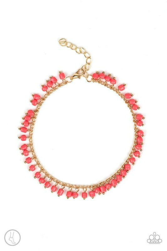 Paparazzi Anklet ~ Mermaid Mix - Orange