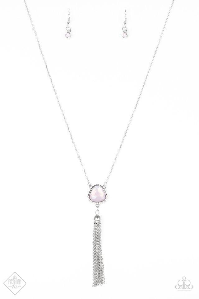 Paparazzi Necklace - The Glow Show - Pink