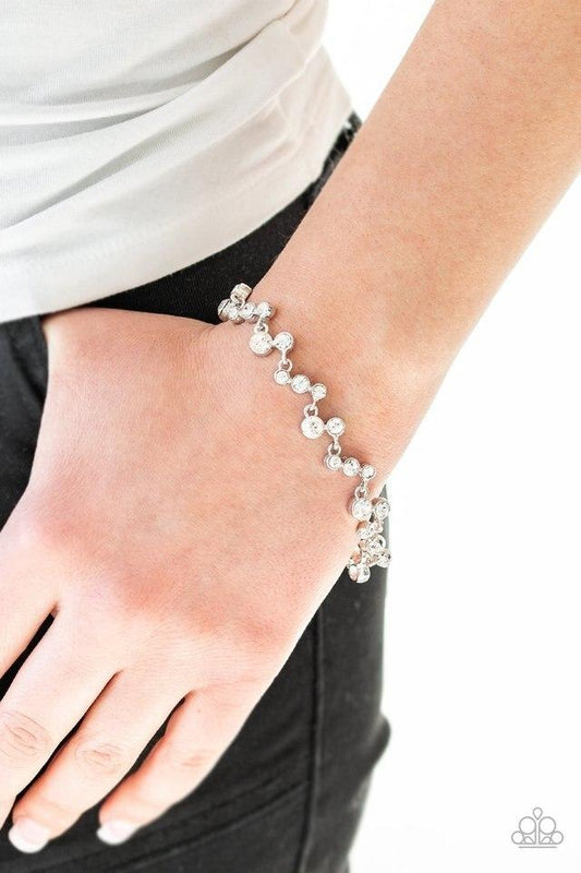 Paparazzi Bracelet ~ Starlit Stunner - White
