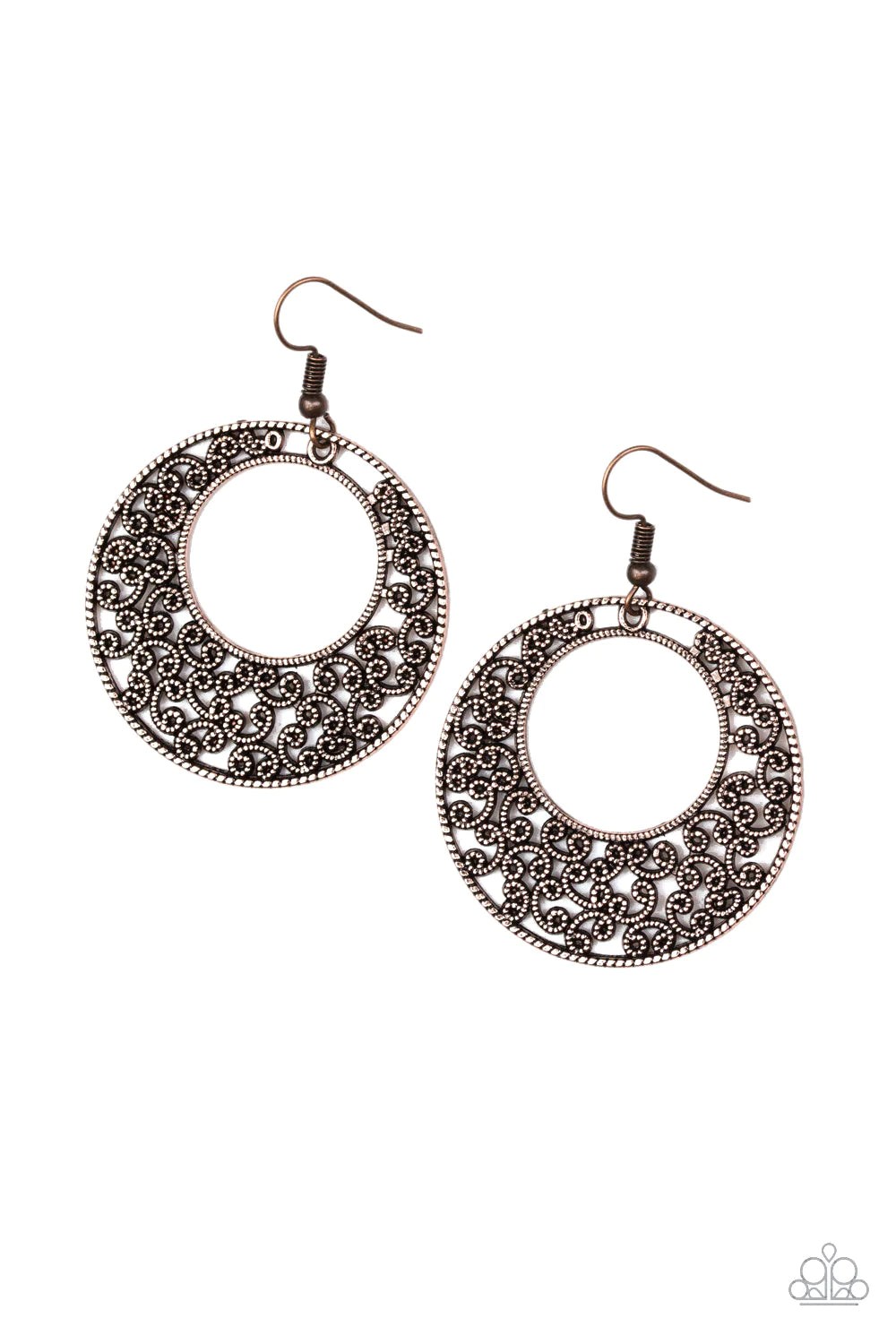 Paparazzi Earring ~ Wistfully Winchester - Copper