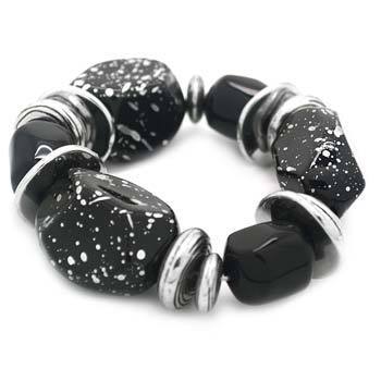 Paparazzi Bracelet Blockbuster - Glaze of Glory - Black