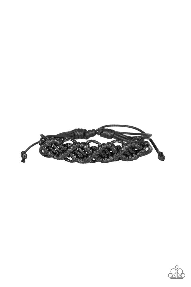 Paparazzi Bracelet ~ Boondocks and Bonfires - Black