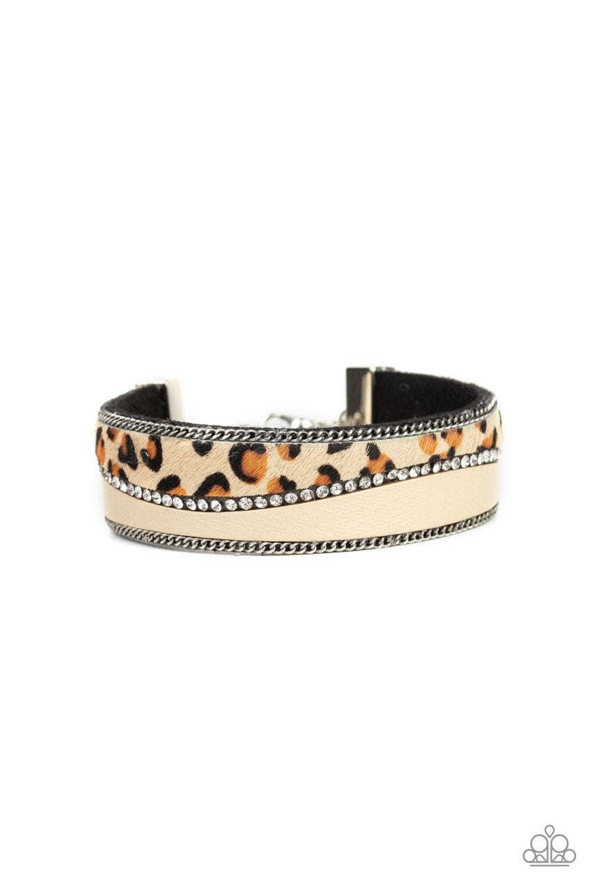 Paparazzi Bracelet ~ Flirtatiously Feline - Yellow