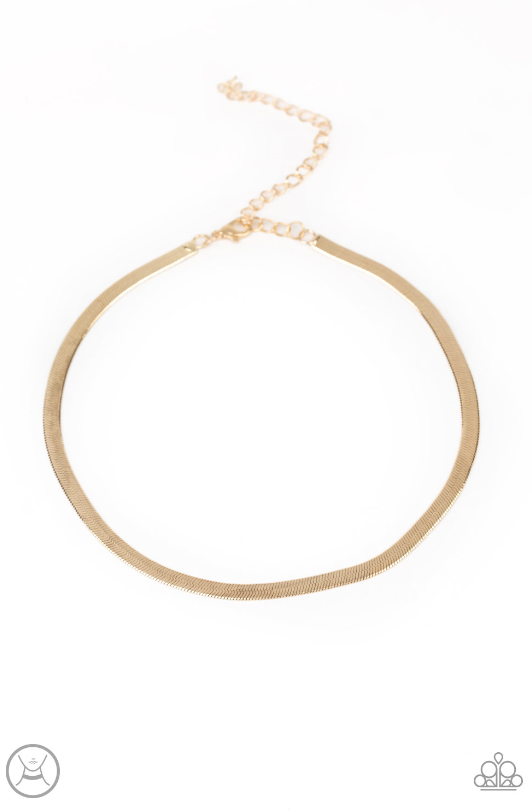 Paparazzi Necklace ~ Serpentine Sheen - Gold