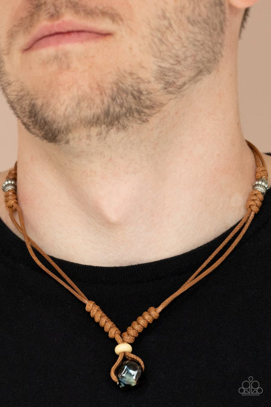 Paparazzi Necklace ~ Might and MAINLAND - Brown
