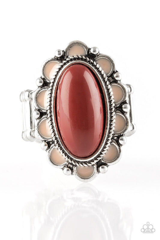 Featured image for How to Style the Paparazzi Ring ~ Beach Bloom - Brown with Earrings