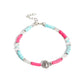 Pulsera Paparazzi ~ Carefree Coral - Rosa