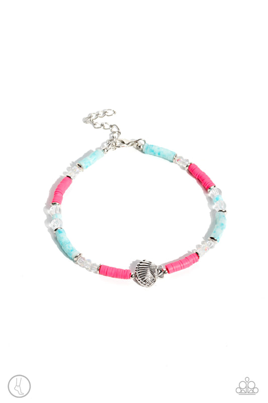 Pulsera Paparazzi ~ Carefree Coral - Rosa