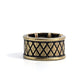 Triple Crossed - Brass - Paparazzi Ring Image