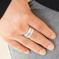 Scrape The Barrel - Silver - Paparazzi Ring Image