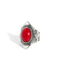 Safari Sightseer - Red - Paparazzi Ring Image