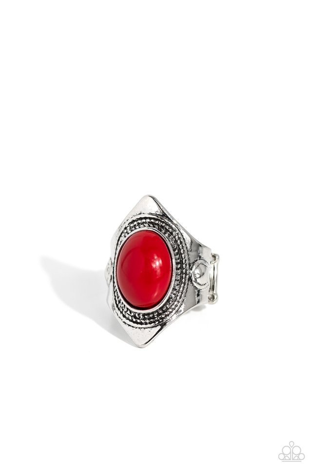 Safari Sightseer - Red - Paparazzi Ring Image