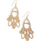 PLAINS Jane - Gold - Paparazzi Earring Image