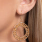 ​Vineyard Valentine - Gold - Paparazzi Earring Image